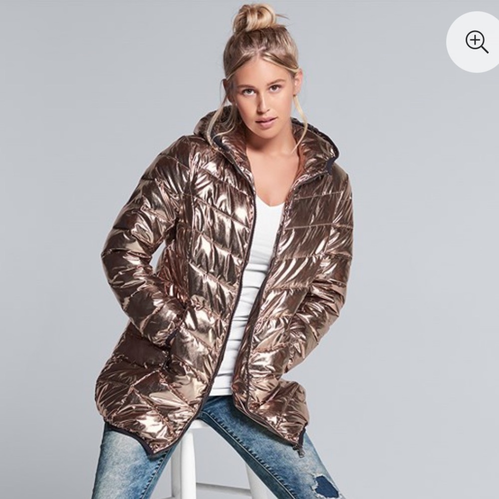 Venus Rose Gold Puffer Jacket